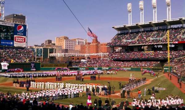 Progressive Field, bloc: 156, rangée: ff, place: 3