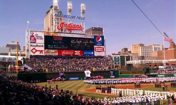 Progressive Field, bloc: 156, rangée: ff, place: 3