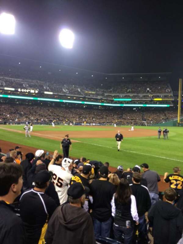 Pnc Park, bloc: 4, rangée: G, place: 12