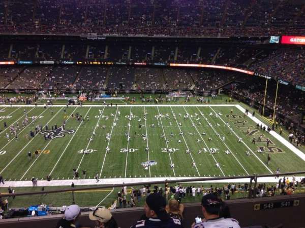 Caesars Superdome, bloc: 638, rangée: 8, place: 5