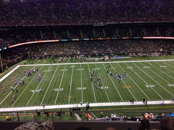 Caesars Superdome, bloc: 642, rangée: 7, place: 4