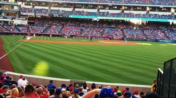 Angel Stadium, bloc: 135, rangée: u, place: 15
