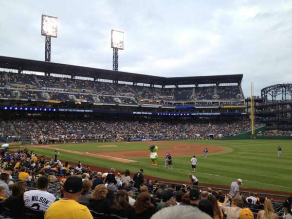 PNC Park, bloc: 103, rangée: J, place: 12