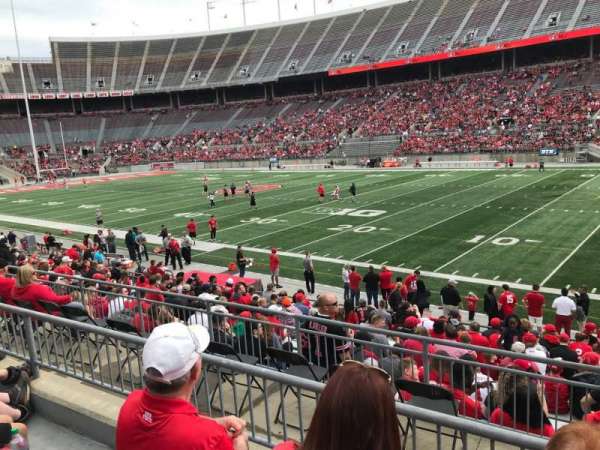 Ohio Stadium, bloc: 25a, rangée: 3, place: 24