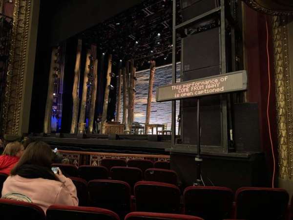 CIBC Theatre, bloc: Orchestra R, rangée: F, place: 16