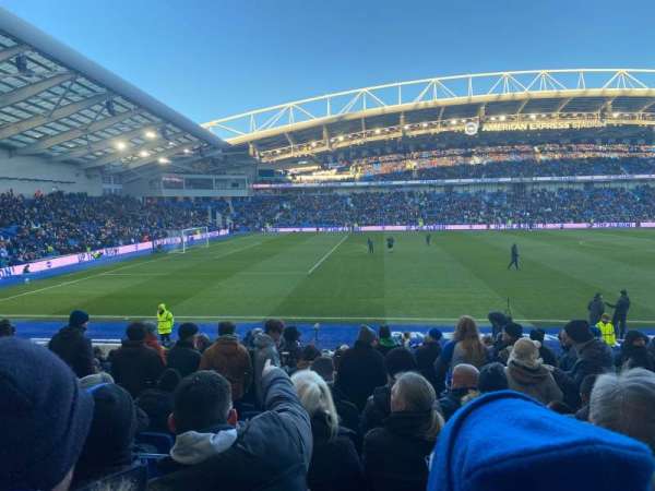 American Express Stadium, bloc: W1G, rangée: S, place: 167