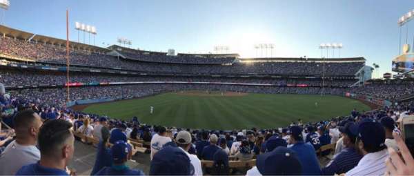 Dodger Stadium, bloc: 308PR, rangée: P, place: 1