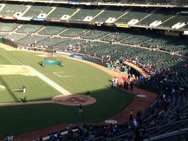 Oakland Coliseum, bloc: 222, rangée: 12, place: 15