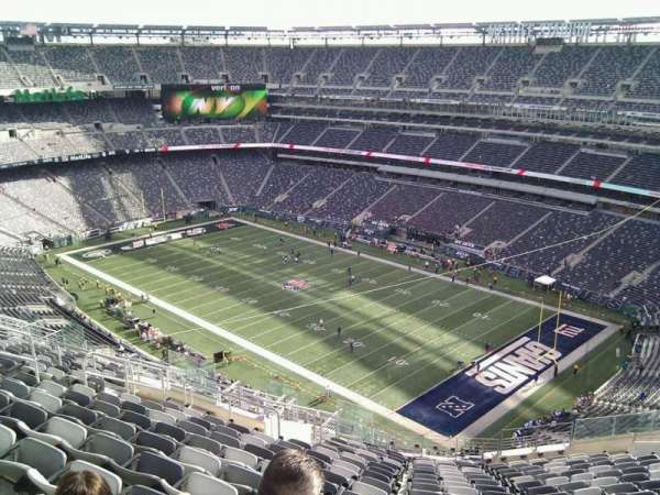 MetLife Stadium, bloc: 307, rangée: 21, place: 19