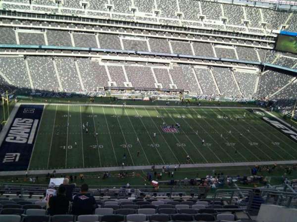 MetLife Stadium, bloc: 341, rangée: 15, place: 11