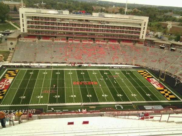 SECU Stadium, bloc: 305, rangée: LL, place: 9