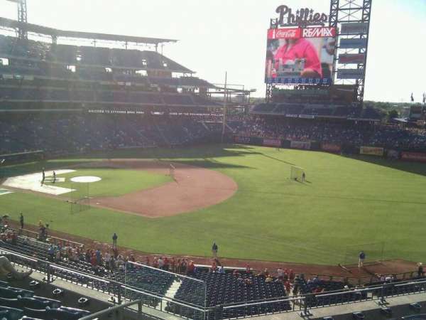 Citizens Bank Park, bloc: 210, rangée: 6, place: 21