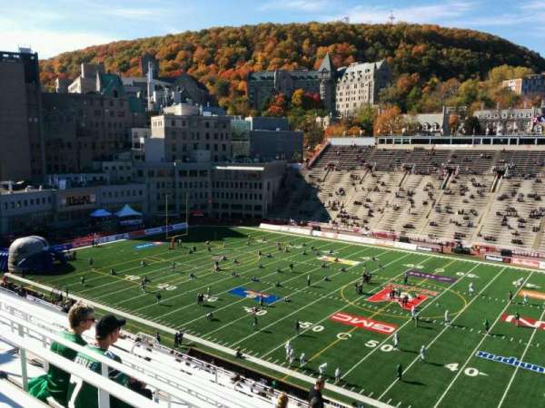 Percival Molson Memorial Stadium, bloc: s2, rangée: 21, place: 13