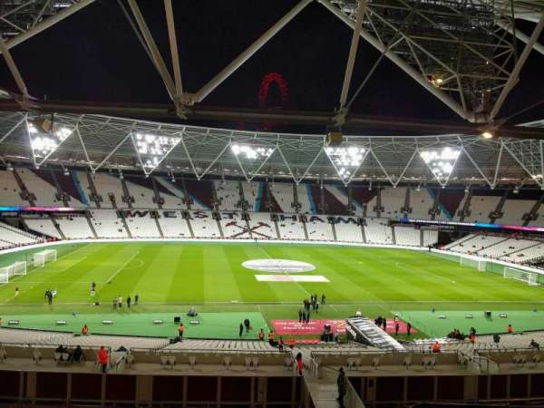 London Stadium, bloc: 206, rangée: 49, place: 475