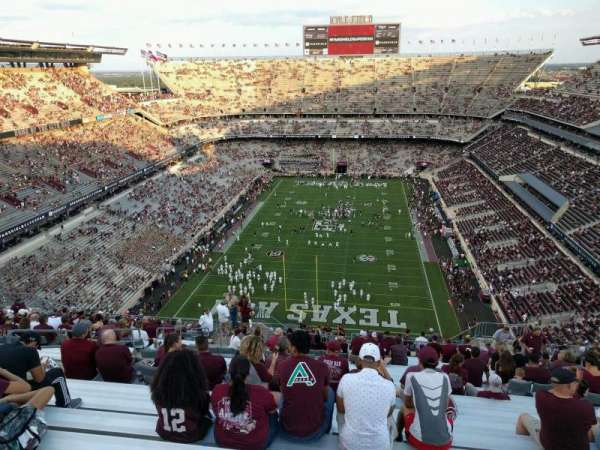 Kyle Field, bloc: 414, rangée: 24, place: 12