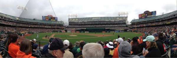 Oakland Coliseum, bloc: 115, rangée: 11, place: 5