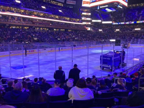 Nationwide Arena, bloc: 107, rangée: K, place: 6