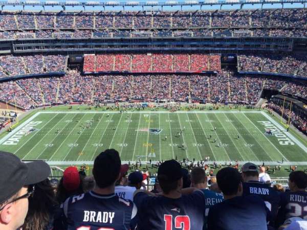 Gillette Stadium, bloc: 331, rangée: 14, place: 19