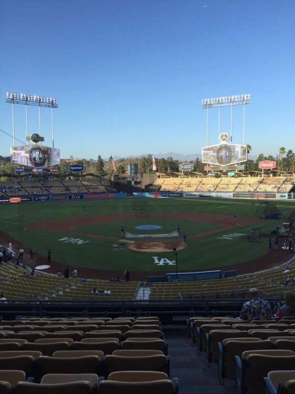 Dodger Stadium, bloc: 102LG, rangée: K, place: 1