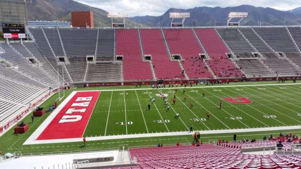 Rice-Eccles Stadium, bloc: W14, rangée: 46, place: 28