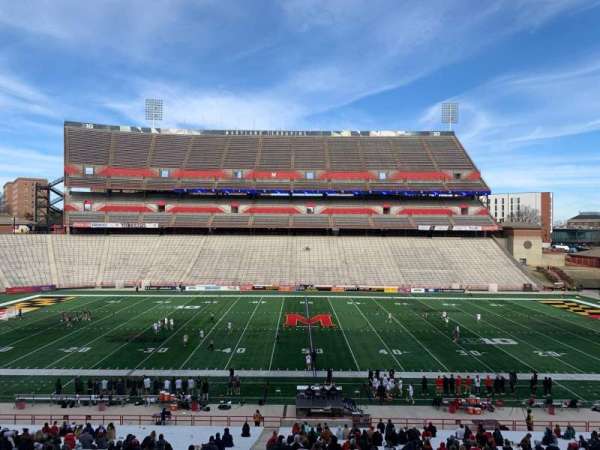 SECU Stadium, bloc: 25, rangée: CCC, place: 1