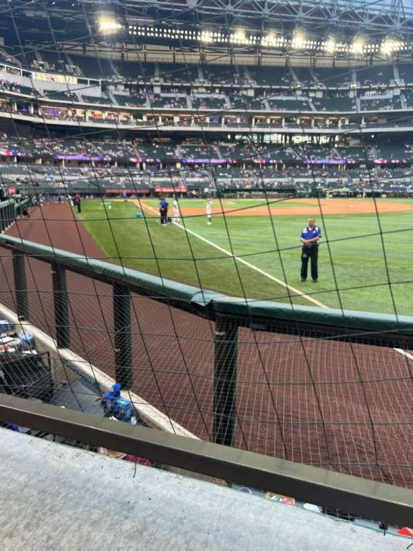 Globe Life Field, bloc: 25, rangée: 1, place: 12