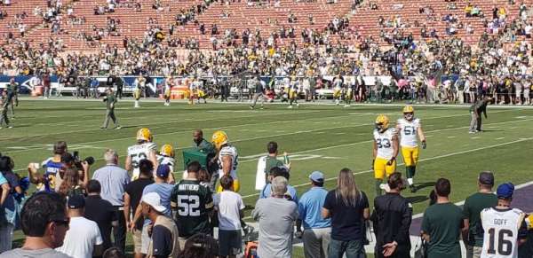 Los Angeles Memorial Coliseum, bloc: 103b, rangée: 6, place: 11