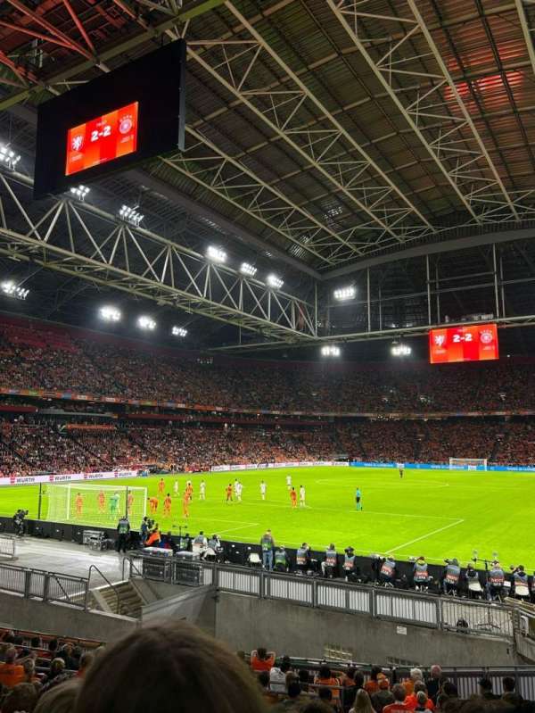 Johan Cruijff ArenA, bloc: 125, rangée: 11, place: 34