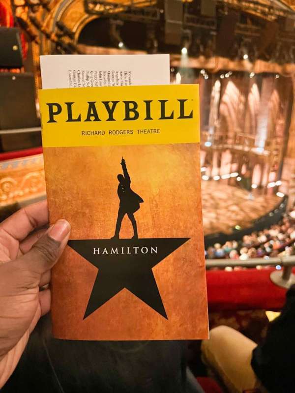 Richard Rodgers Theatre, bloc: Front Mezzanine L, rangée: B, place: 27