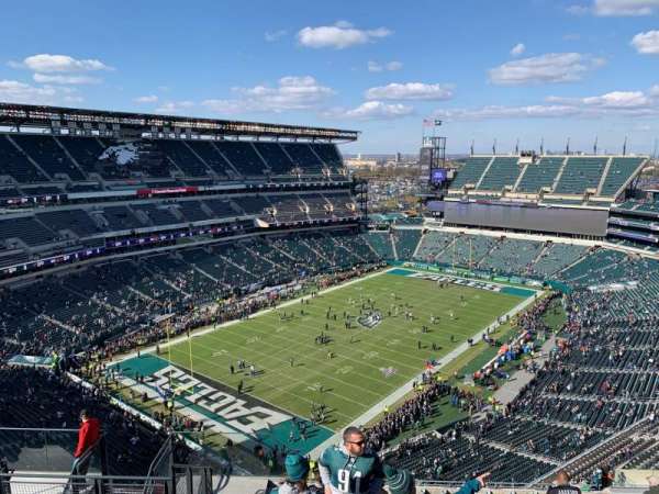 Lincoln Financial Field, bloc: 218, rangée: 17, place: 14