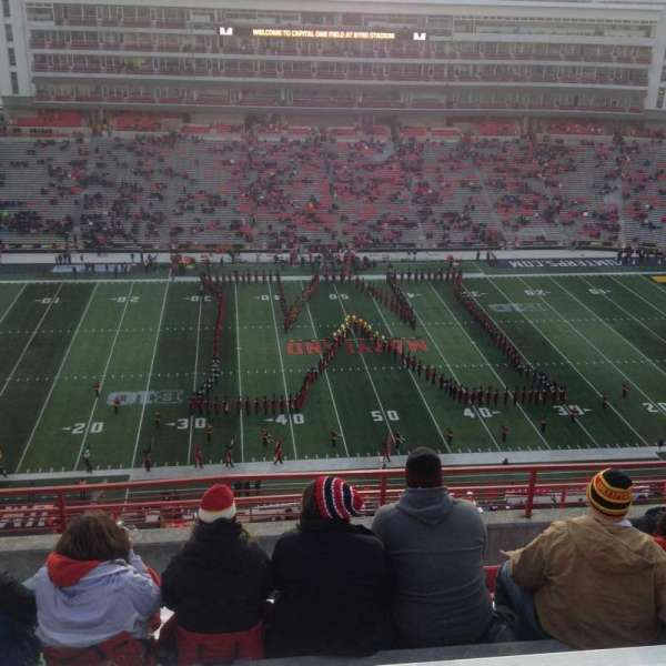 SECU Stadium, bloc: 305, rangée: N, place: 13