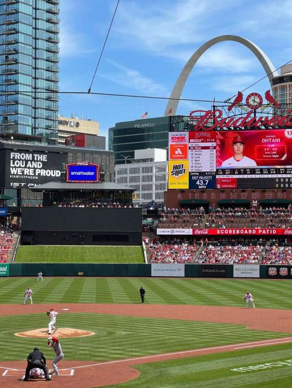 Busch Stadium, bloc: 150, rangée: 20, place: 5