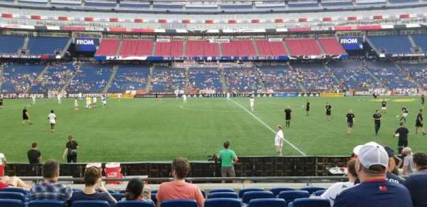 Gillette Stadium, bloc: 110, rangée: 8, place: 9