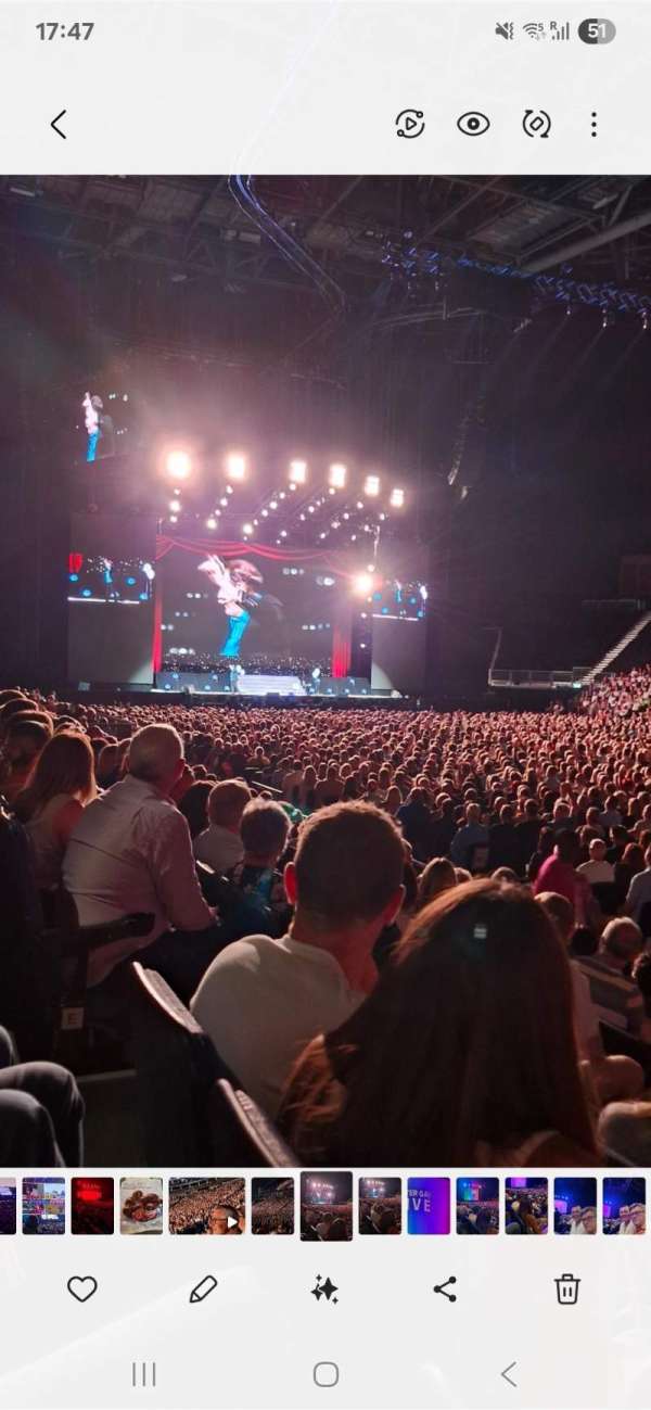 The O2, London, bloc: 103, rangée: F, place: 113
