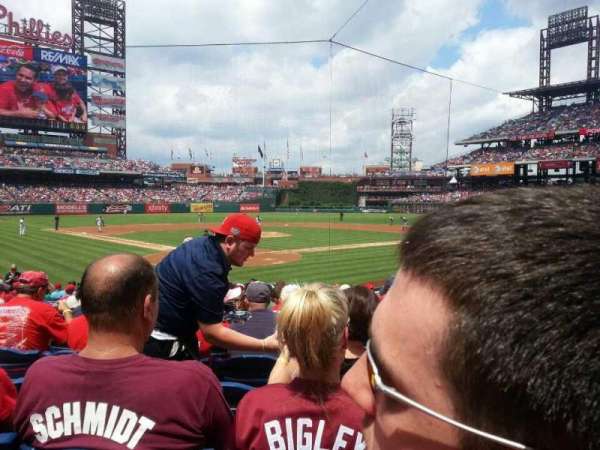 Citizens Bank Park, bloc: Diamond Club E, rangée: 17, place: 13