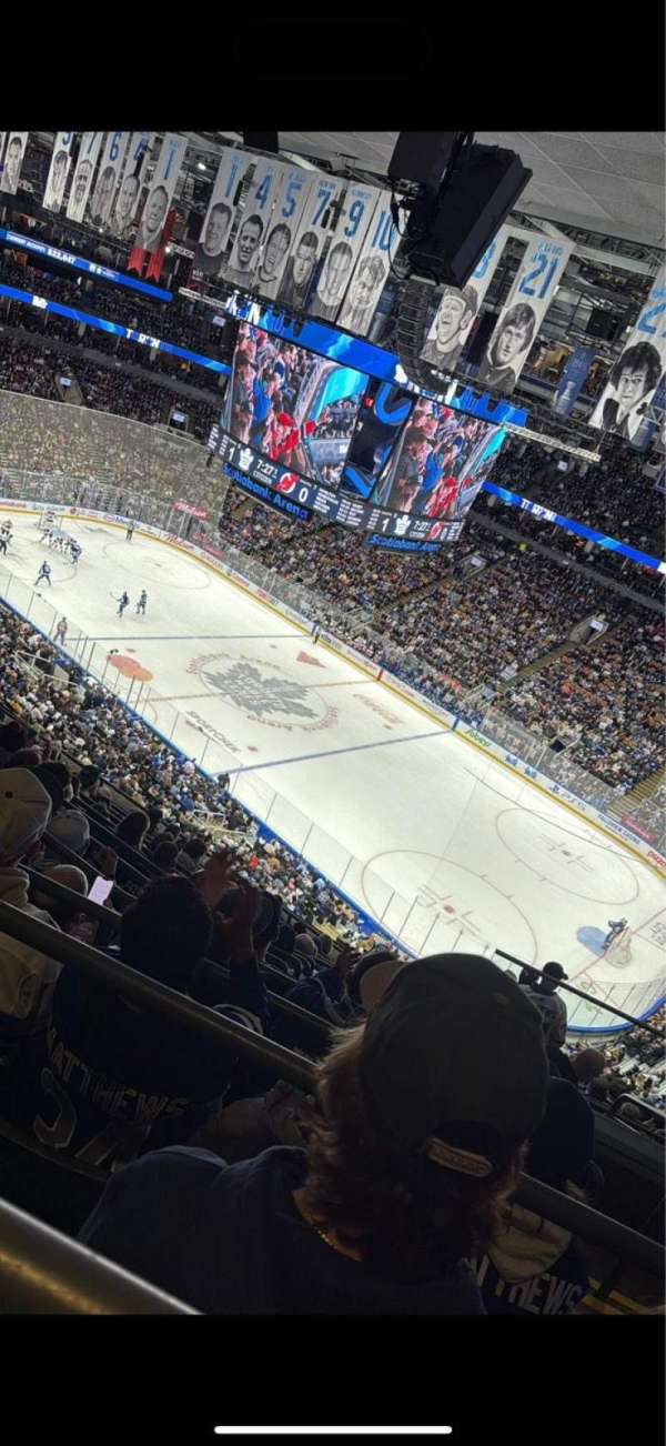 Scotiabank arena, bloc: 307, rangée: 12, place: 2