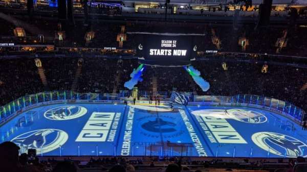 Rogers Arena, bloc: 308, rangée: 10, place: 107