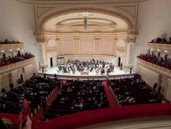 Carnegie Hall, bloc: Box 30, rangée: 2, place: 6