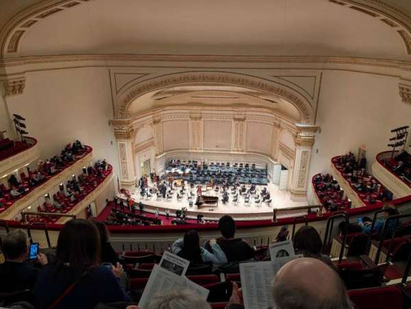 Carnegie Hall, bloc: Lower Balcony RC, rangée: F, place: 112