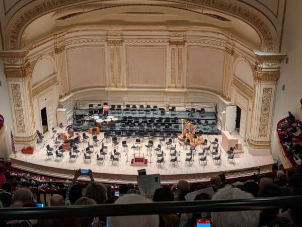 Carnegie Hall, bloc: Lower Balcony RC, rangée: L, place: 101