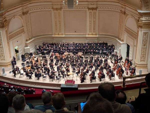 Carnegie Hall, bloc: Lower Balcony RC, rangée: F, place: 112