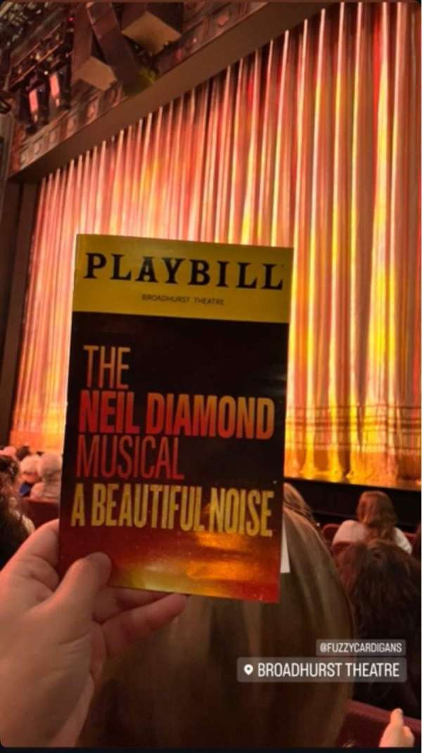 Broadhurst Theatre, bloc: Orchestra R, rangée: N, place: 16