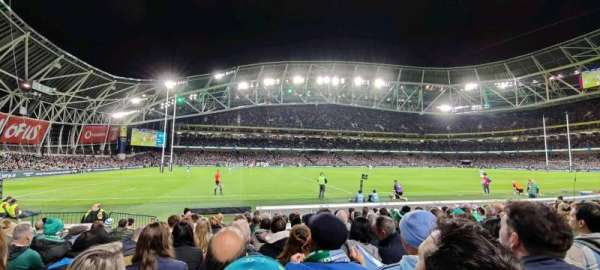 Aviva Stadium, bloc: 127, rangée: L, place: 12