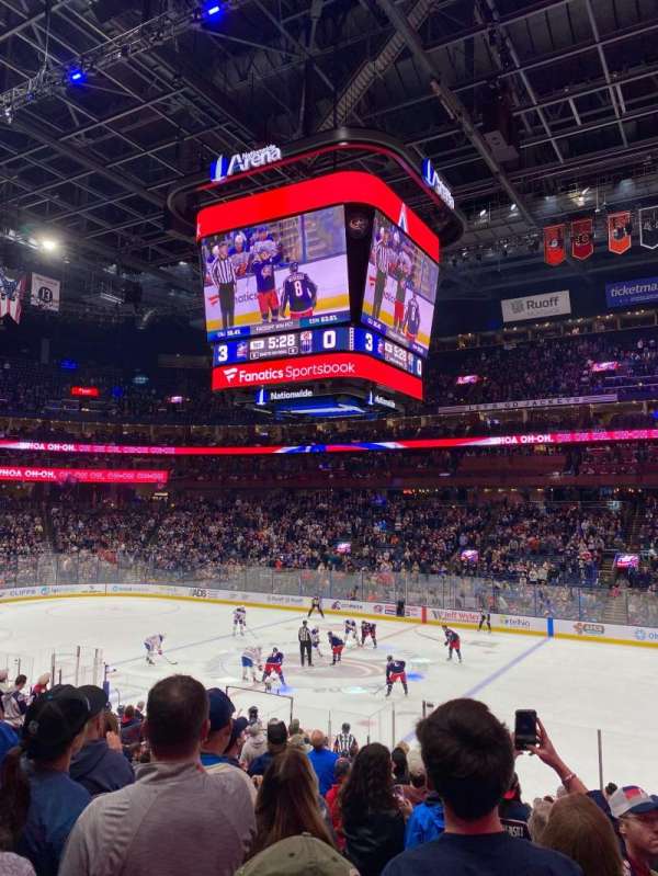 Nationwide Arena, bloc: 102, rangée: T, place: 10