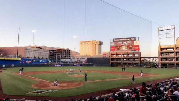 Southwest University Park, bloc: 111, rangée: P, place: 12-12