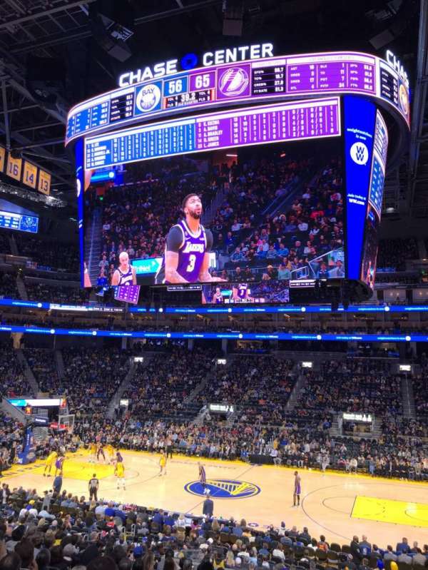 Chase Center, bloc: 103, rangée: 13, place: 2