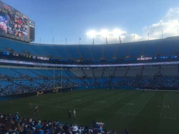 Bank of America Stadium, bloc: 112, rangée: 20, place: 17