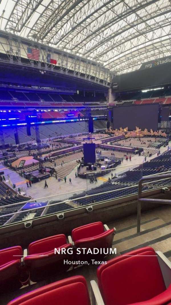 NRG Stadium, bloc: 344, rangée: J, place: 4
