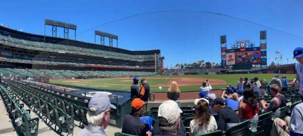 Oracle Park, bloc: SFE107, rangée: E, place: 7