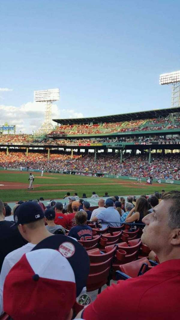 Fenway Park, bloc: Field Box 69, rangée: M, place: 3